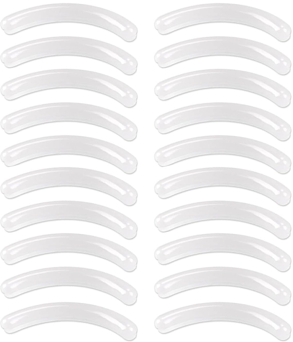 PLABBDPL 20 stuks wimperkrultangen, siliconen wimperkruller, navulverpakking voor wimpers, vervangende krulspelden - ShopVlot