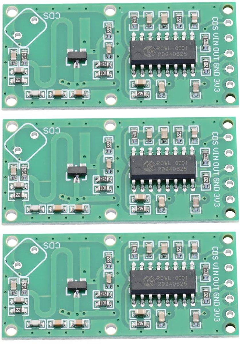 RCWL-0516 Microgolfradarsensor Schakelmodule 4,0~28,0V Hoge gevoeligheid Lichaamsdetectiemodule 3,3V-uitgang - ShopVlot
