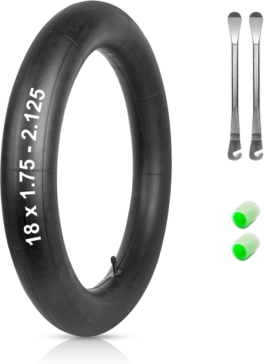 XUNNIU 18 inch binnenband 18 x 1,75-2,125 AV 32 mm, fietsbinnenband 18 x 1,75/1,90/1,95/2,0/2,10/2,125, 18 inch - ShopVlot
