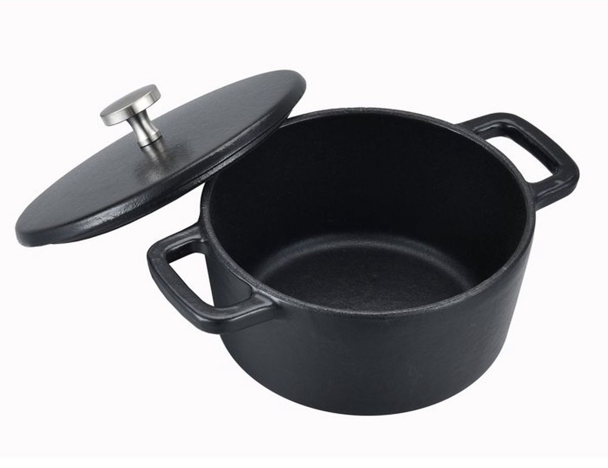Cocotte - BAUMALU - Mini rond 14 - Gietijzer - Deksel