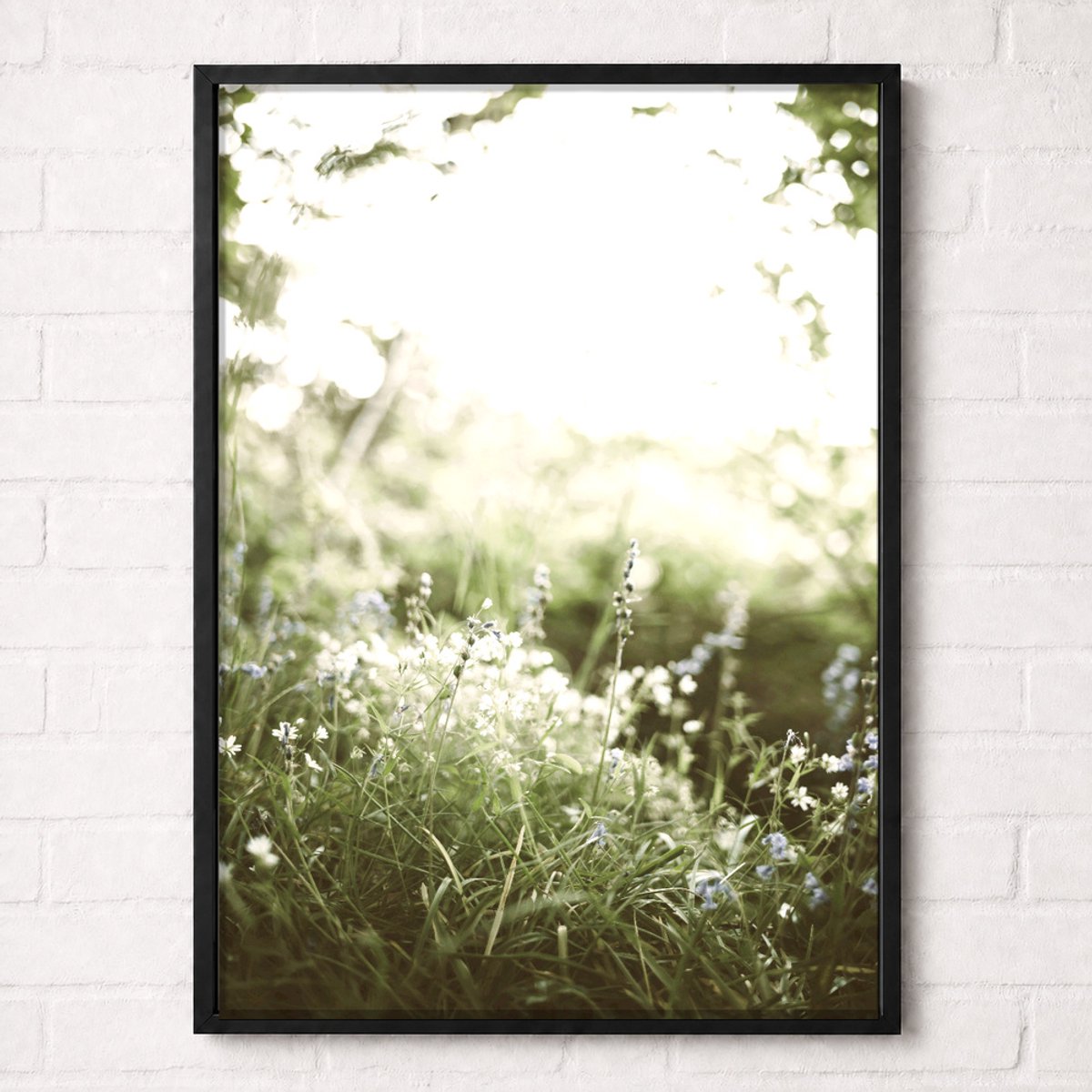 Wilde Bloemen in Zacht Licht Poster - Wildflower Nature Collection - Natuur Posters - A2+ 43,2 x 61 cm