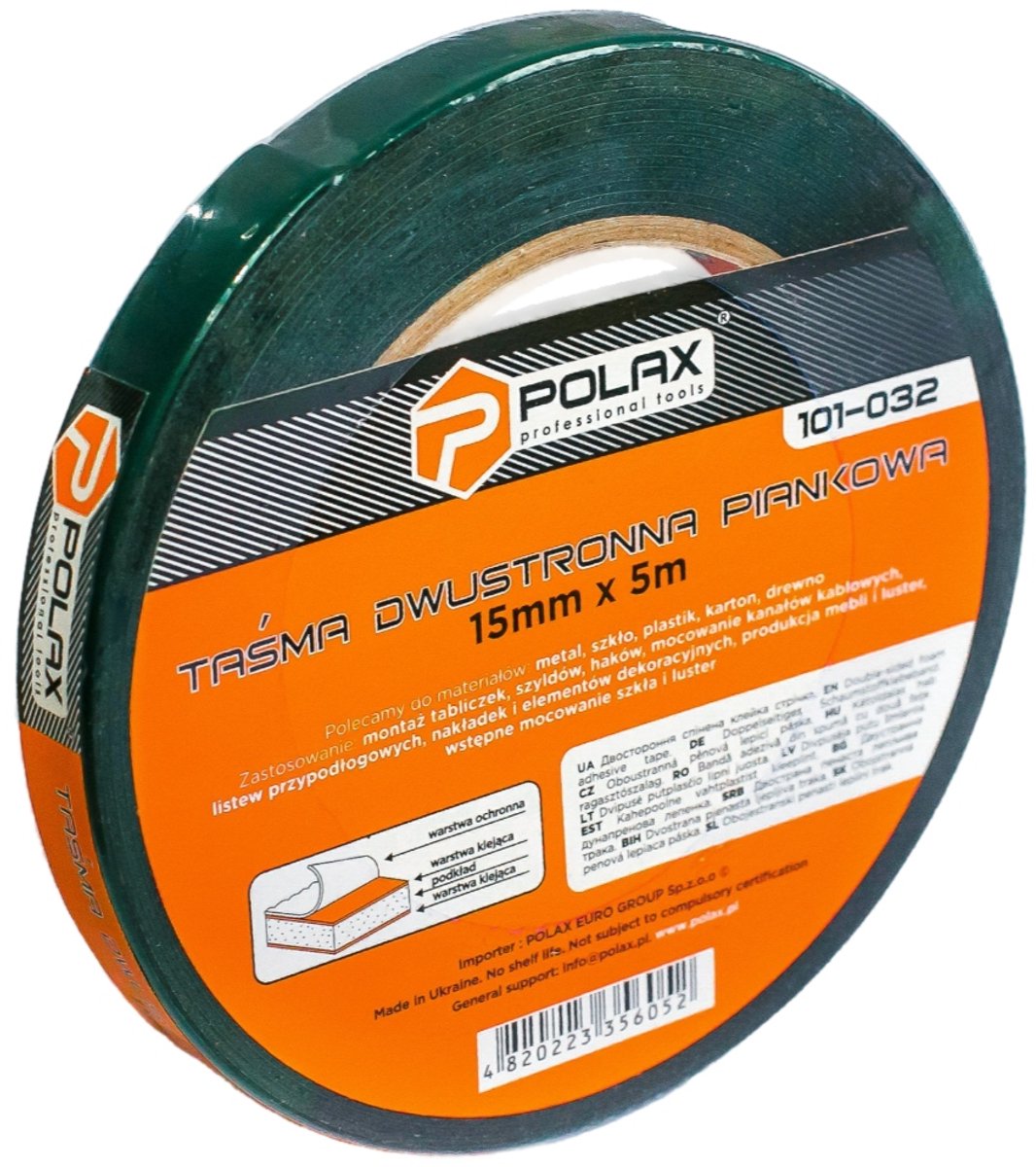 Zwarte Dubbelzijdige Schuimtape 15mm x 5m - Sterk en Duurzaam