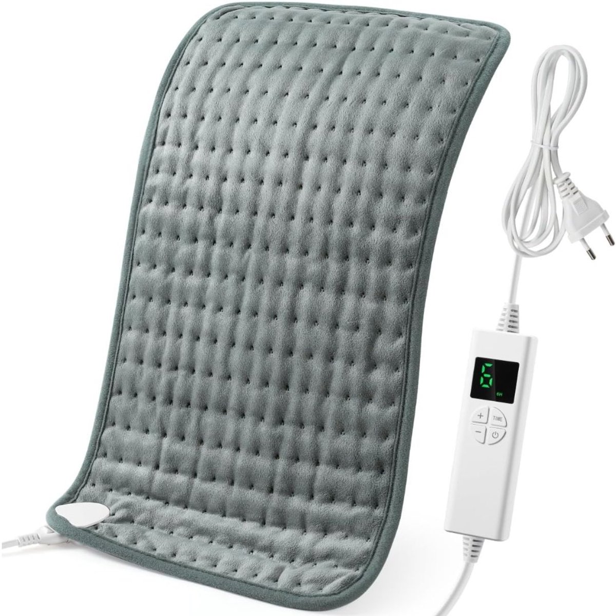 TYR® Warmtekussen - Warmtekussen Oplaadbaar - Elektrisch Warmtekussen - Grijs - 28cm x 10cm x 9cm