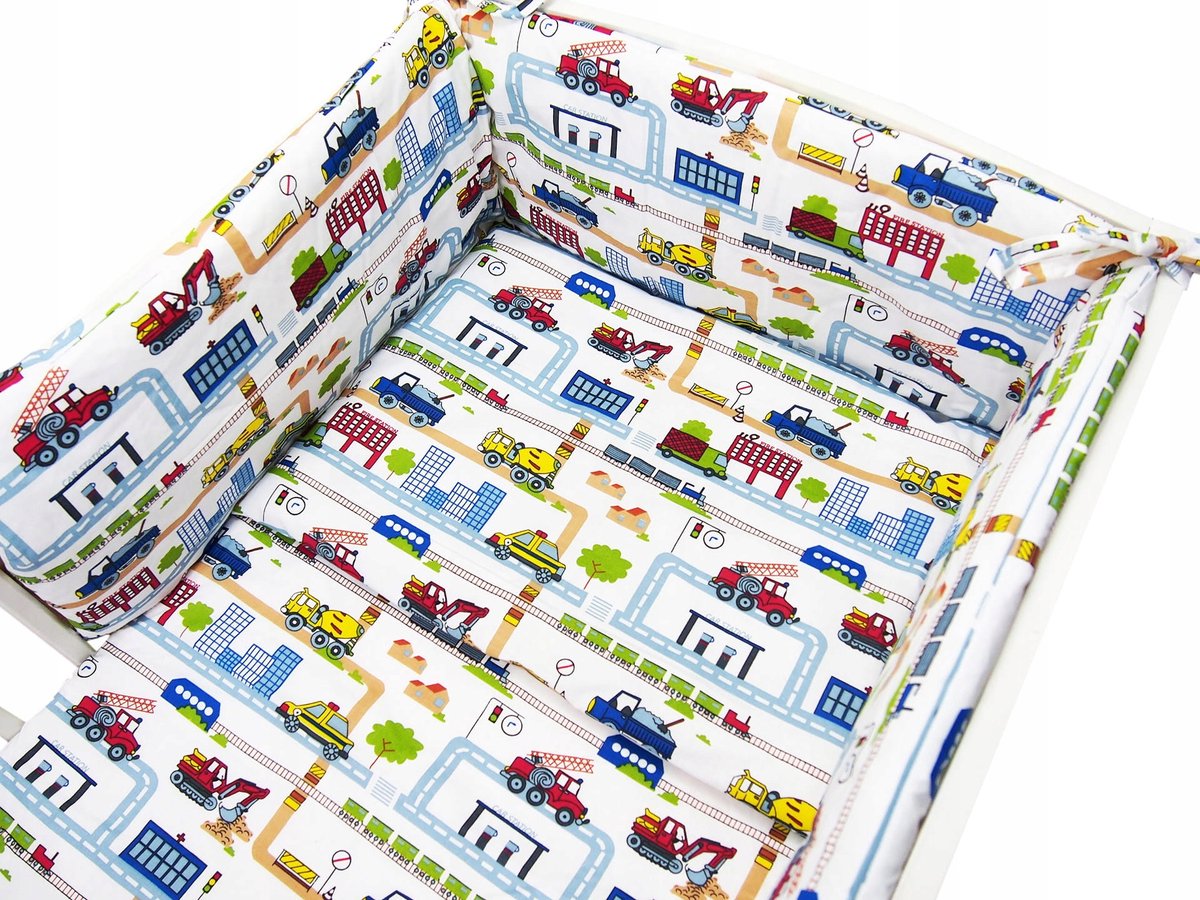 Kerstin Kinderledikant Dekbedovertrek Set 120x90cm met Bumper