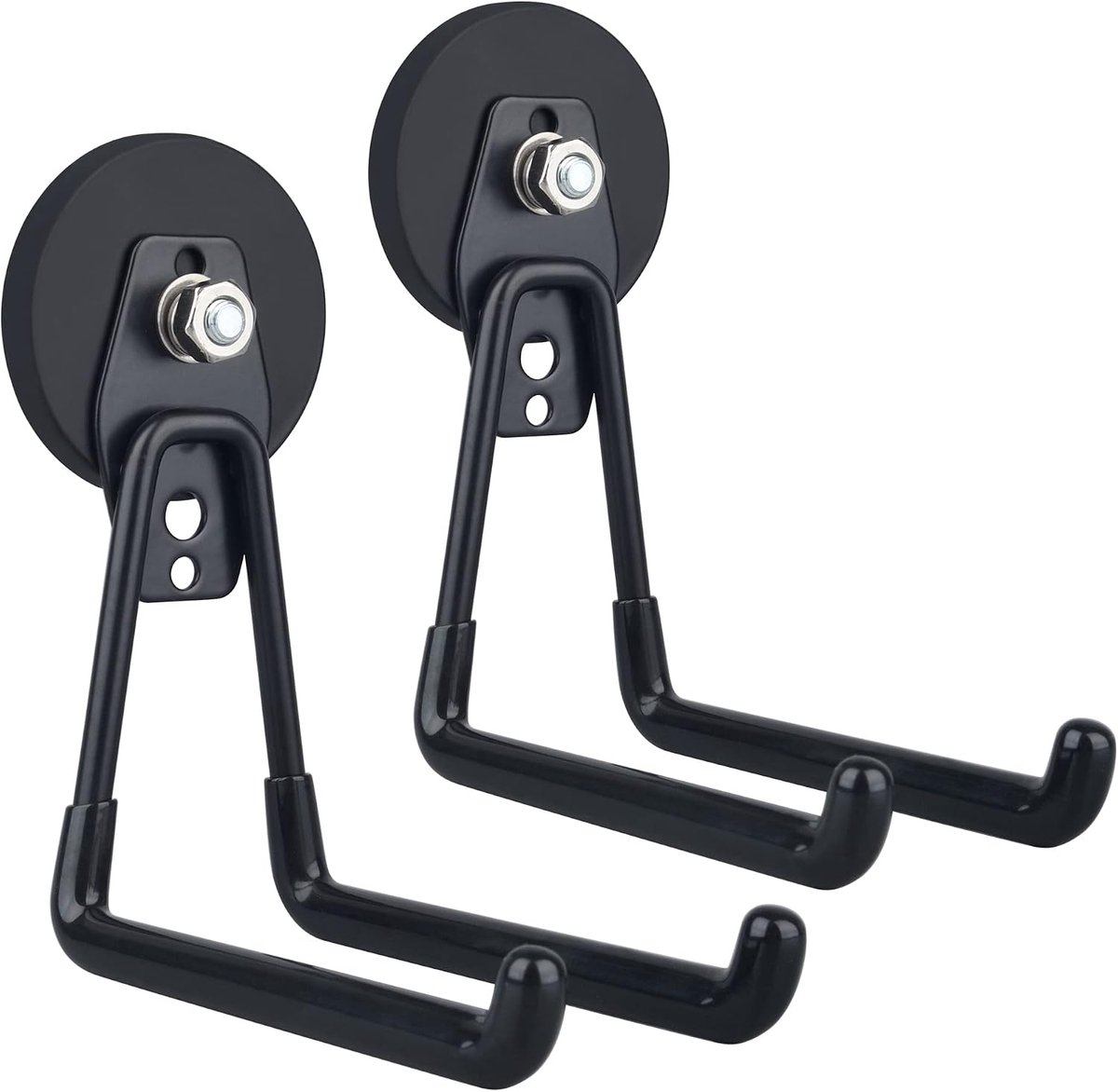 MUTUACTOR Large Garage Hooks, 2 Pieces, Bearing Magnet Hooks Heavy Duty Non-Slip Garage Hangers Magnetic Retaining - ShopVlot