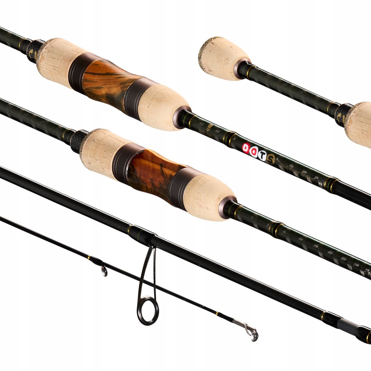 Merkloze Spinhengel 1.98m 2-10g - Ideaal voor Kleine Rivieren