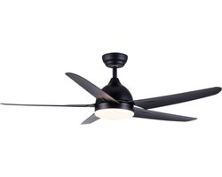 Evolar Smart Plafondventilator met Verlichting en WiFi - 132 cm - Stille Plafondlamp met Ventilator - Dimbaar Warm Wit Licht (LED) - EVO-CF52MB12W