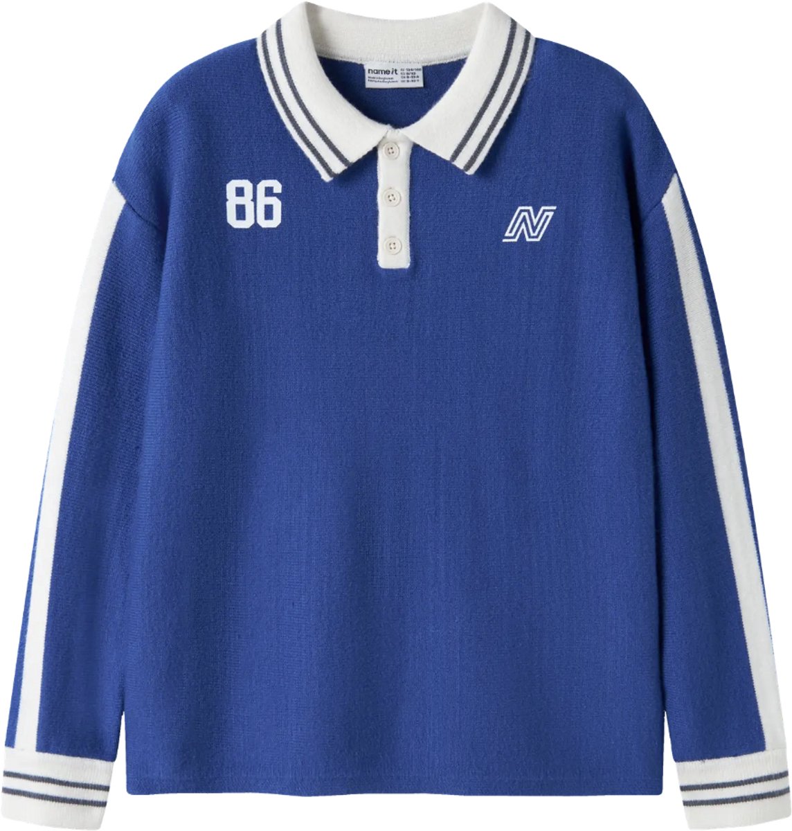 Name It - Trui - Polo - Knit - NKMNIMA - Surf the Web - Maat 134/140