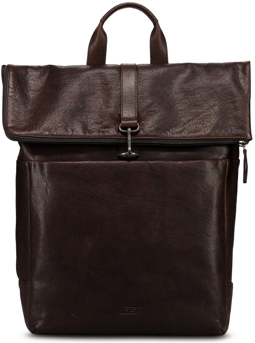 Jost Glasgow Dagrugzak RFID-bescherming Leder 42 cm Laptopvak - 39cm (15,4 duim) - brown