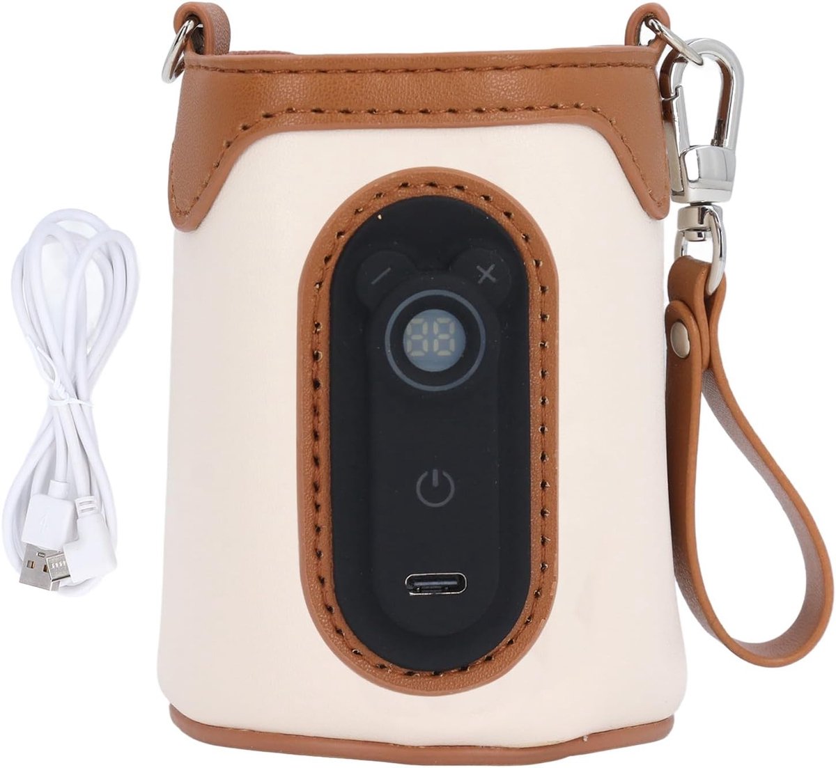 Flessenwarmer USB Aangedreven - 26 Temperatuurinstellingen - Draagbaar - Ideaal voor Thuis en Reizen - ShopVlot