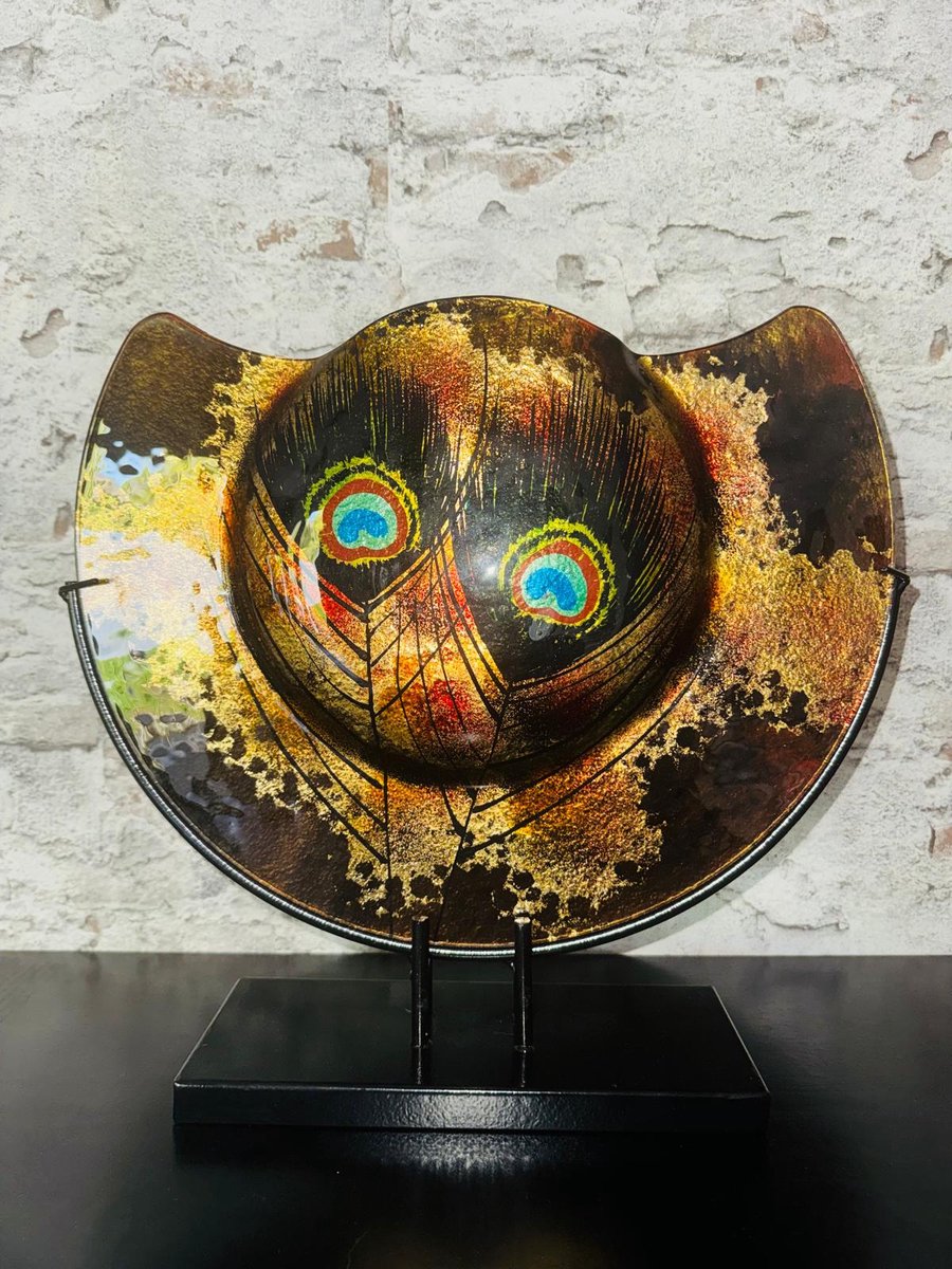 Vaas Gold Pauw-Kunstachtige Glazen Vaas