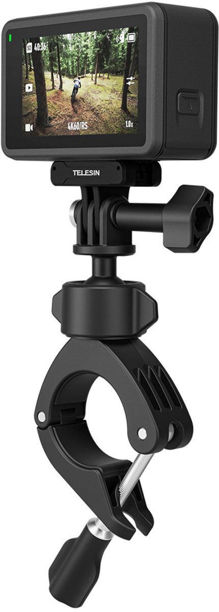 Fiets/Motor Handlebar Mount, 360° draaibare camera, achteruitkijkspiegelklem voor fiets, motorfiets, GoPro Max, Hero 12, 11, 10, 9, 8, Insta360, DJI Action accessoires