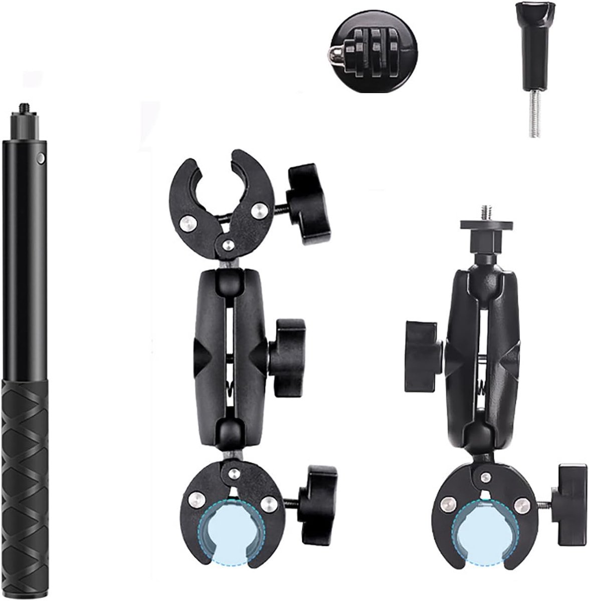 NEWFUN Video Camera Holder Accessories for Insta360 x4 Motorcycle Kit for Insta360 X4 X3 X2 360 Degree Rotation Motor - ShopVlot