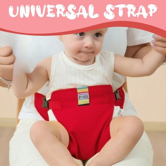 Veiligheidstuigje voor kinderstoel – Geschikt voor kinderstoelen – Accessoire voor kinderstoel – Kinderstoel – Kruismodel tuigje – Veiligheidsriem voor baby's – Zwart — afbeelding 5