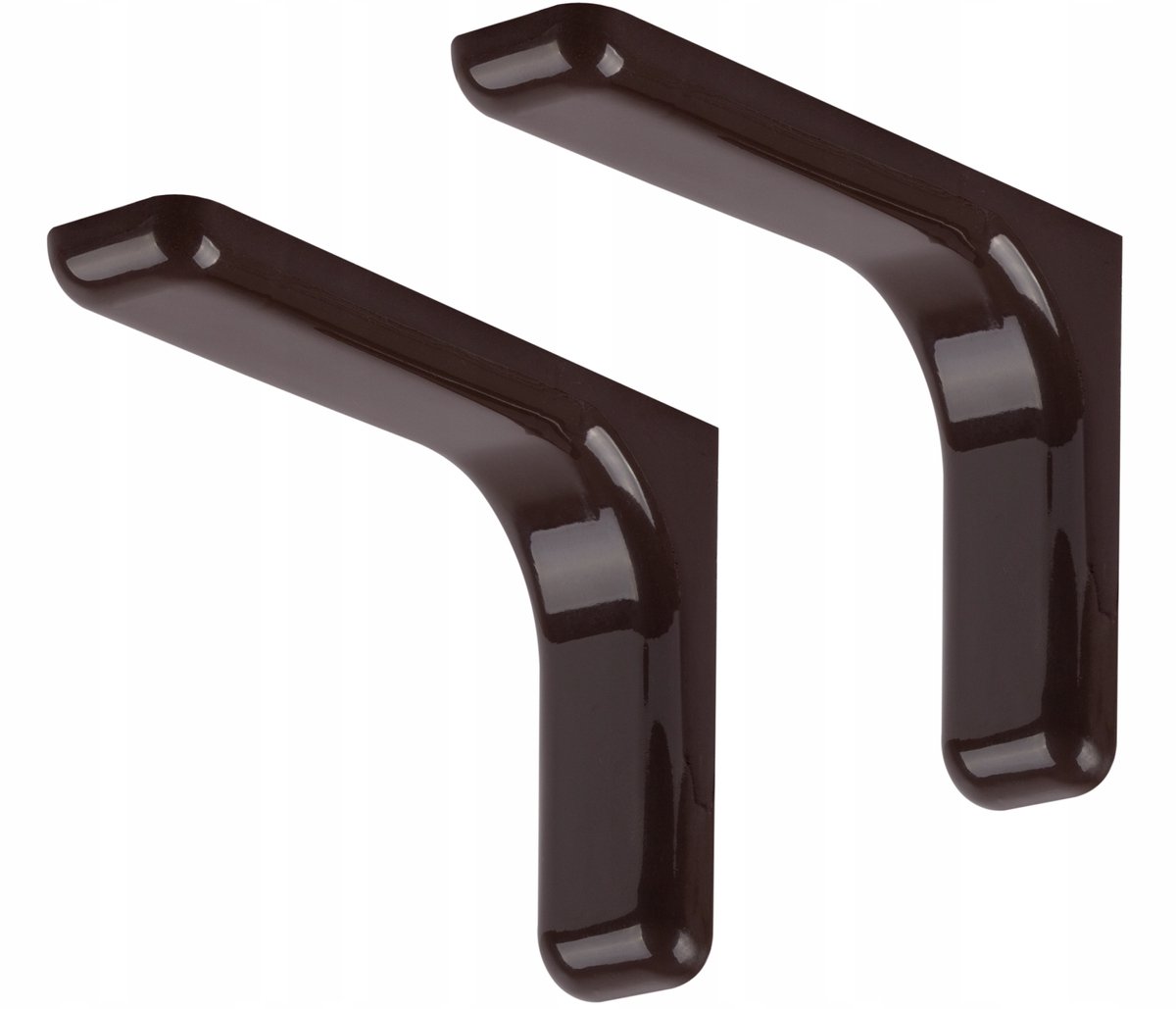2x Bruine Plankdragers 12cm - Robuust & Stijlvol