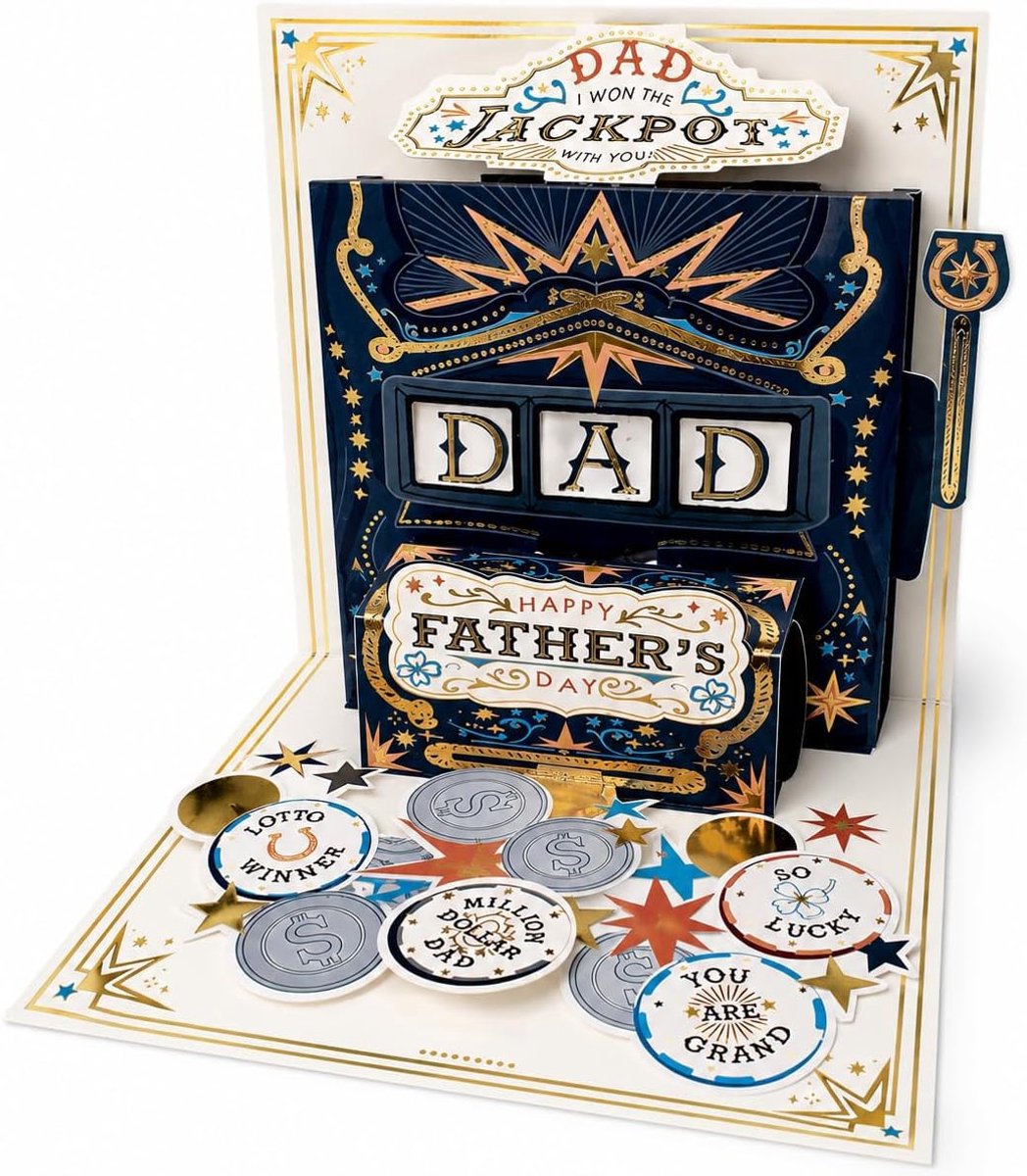 Vaderdag kaart, 3D & pop-up banner ontwerp, Happy Father's Day kaart, Vaderdag bedankkaart voor papa - ShopVlot