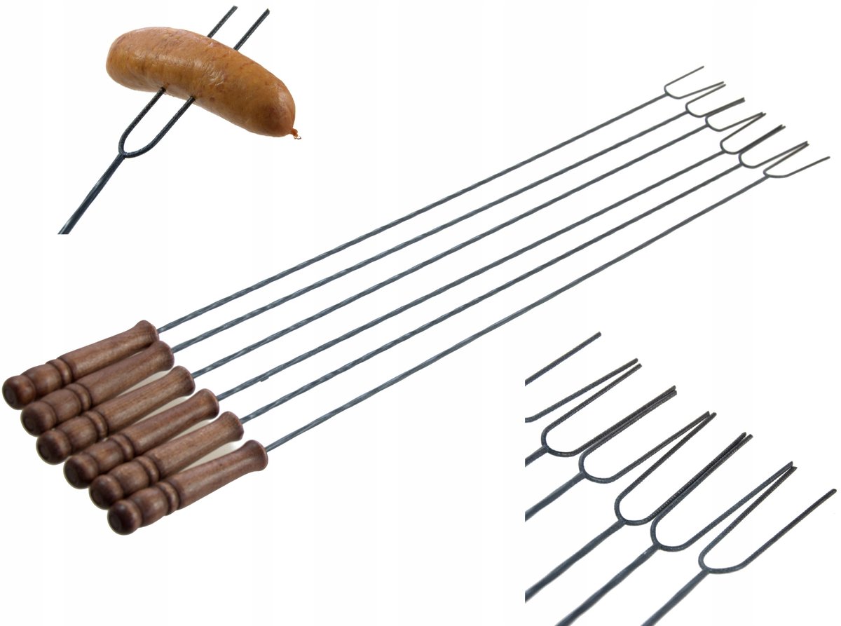 6x 100cm Vuurkorf Spiesjes - Perfect voor Buiten Koken