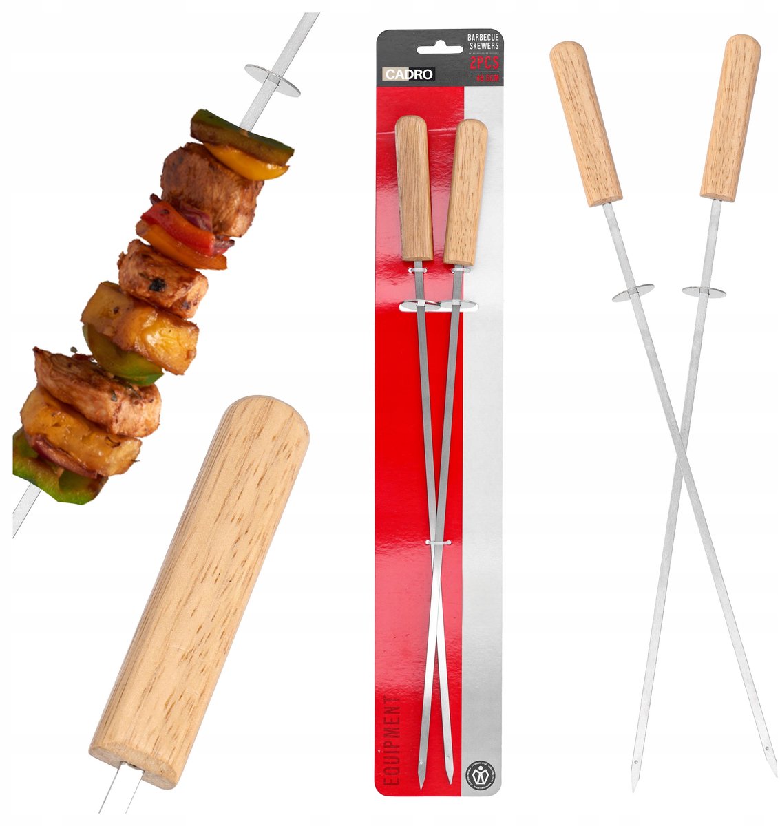 RVS Spiesjes BBQ 46,5 cm - Duurzaam & Herbruikbaar