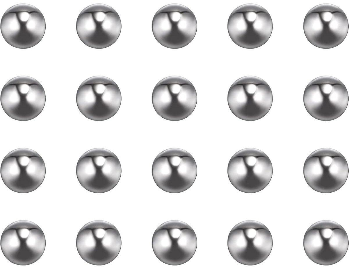 sourcing map 25pcs steel ball bearings 8mm 201 stainless steel G200 precision - ShopVlot