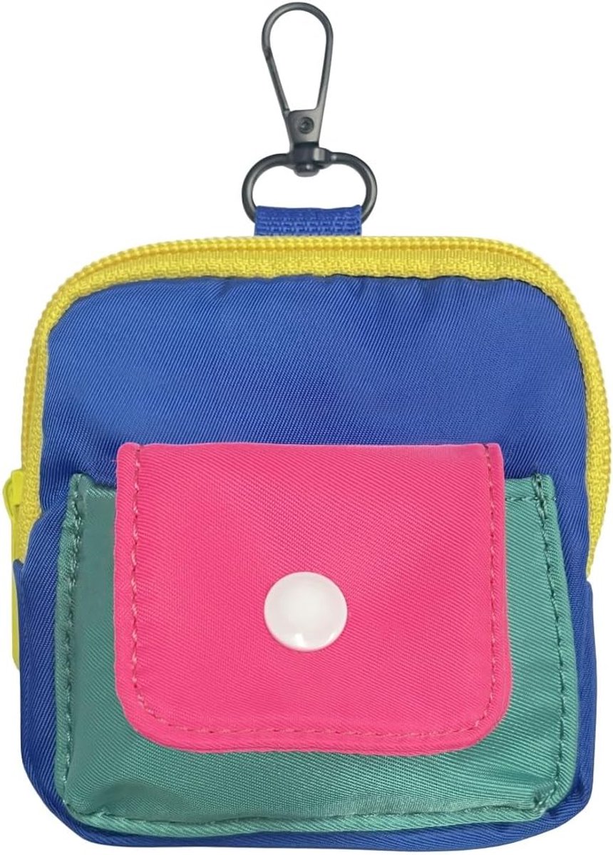 Muntbeursje - Kleurrijke Organizer voor Telefoonaccessoires - Geschikt voor Oortjes, Kabel en Klein Wisselgeld - Compact en Lichtgewicht - Stevige Ritssluiting - Binnenvakjes - Herbruikbaar - Praktisch Reisetui - 1 Stuk