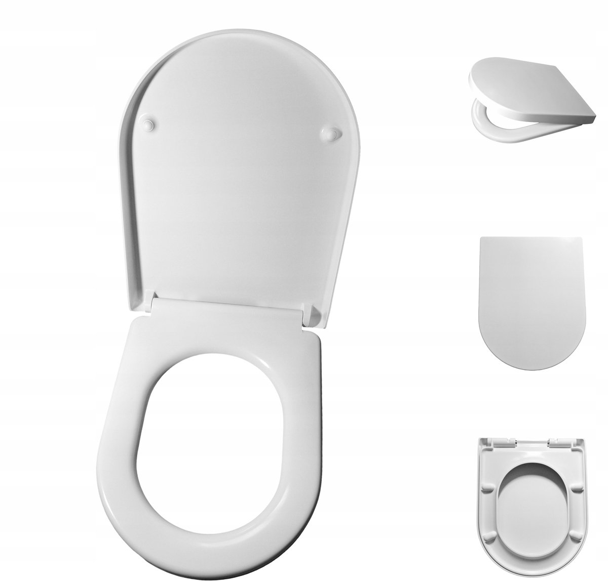 Premium Duroplast Toiletbril Wit - Soft Close & Makkelijk Schoonmaken