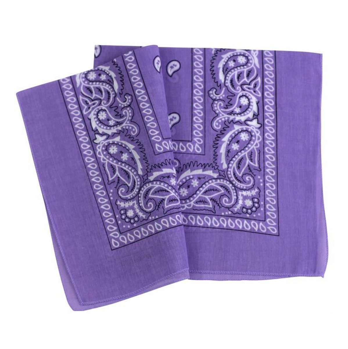 Bandana Sjaal - 100% Katoen - Lavendel Paars