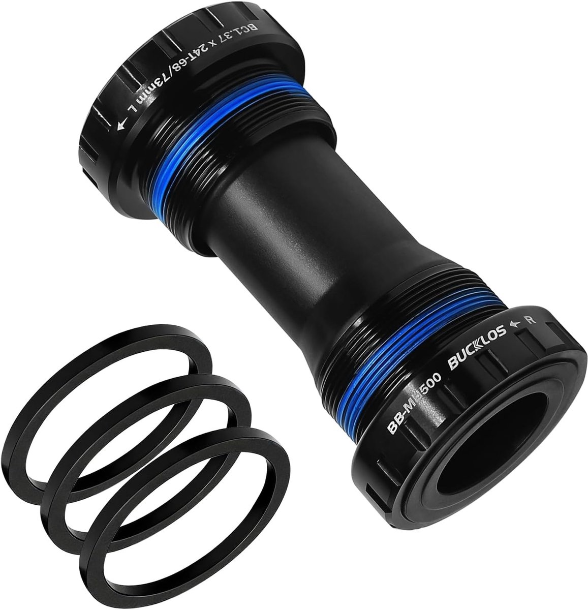 Bottom bracket BSA 68-73 mm / 86-92 mm - keramisch/stalen kogellagers - zwart/rood - voor optimale fietsprestaties - ShopVlot