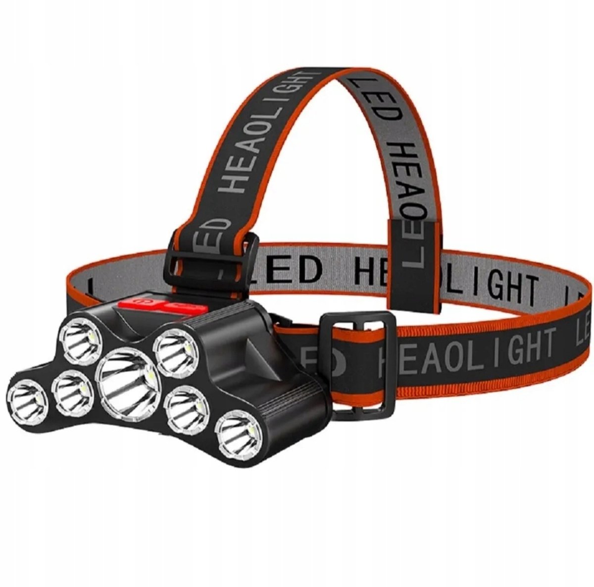 Sterke LED Hoofdlamp 7 LED Waterdicht USB Oplaadbaar