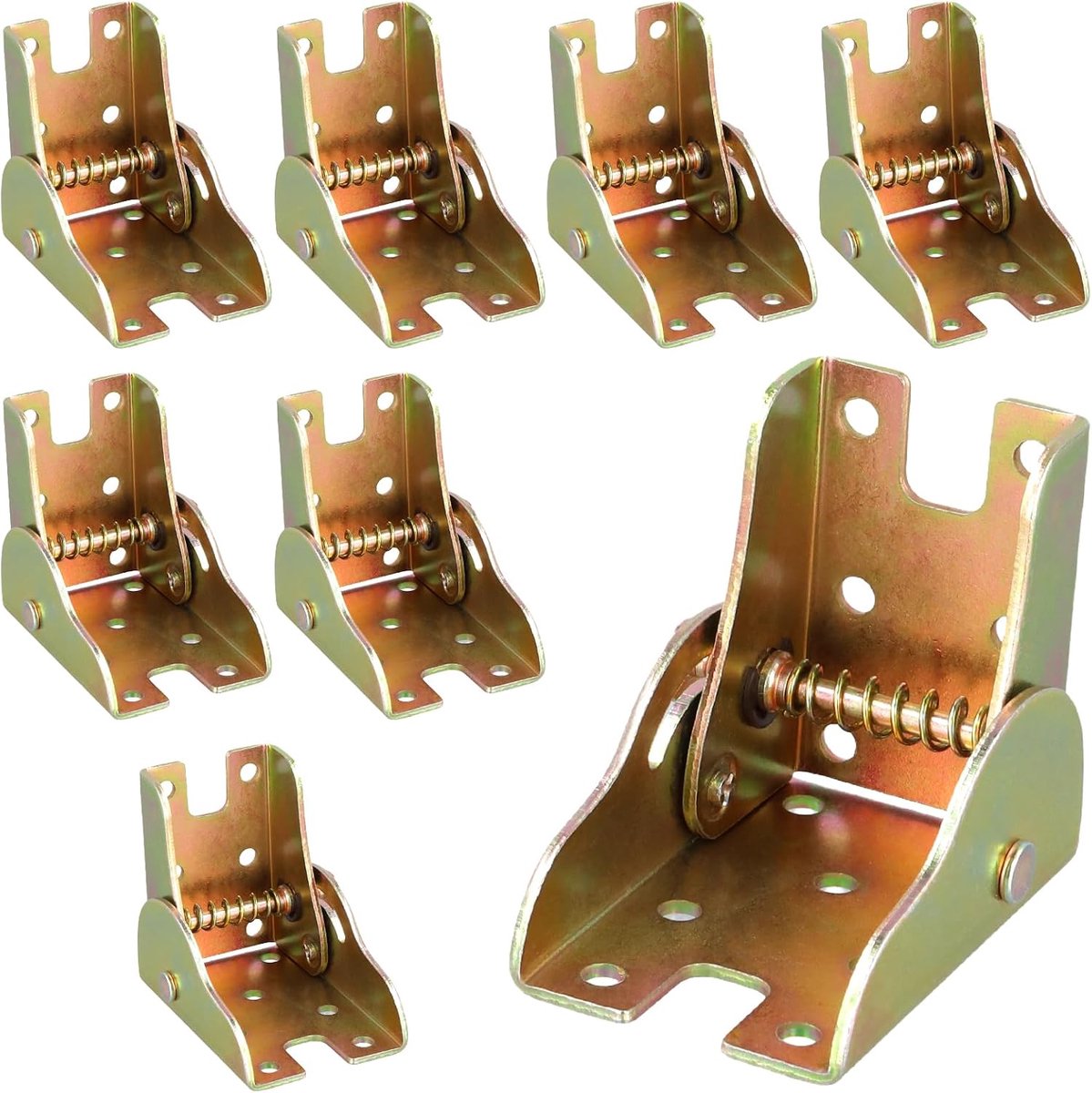 Vouwscharnieren 90° met vergrendeling - 8 stuks - Robuust ijzer - Ideaal voor vouwtafels - ShopVlot
