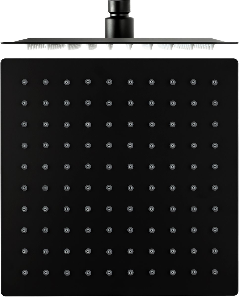 INEA DN-2202 Zwarte Douchekop Vierkant 20cm Mat Zwart