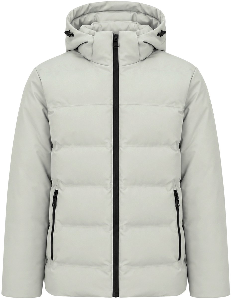 ALLTHEMEN Heren Winterjas Pufferjas - Afneembare Capuchon - S