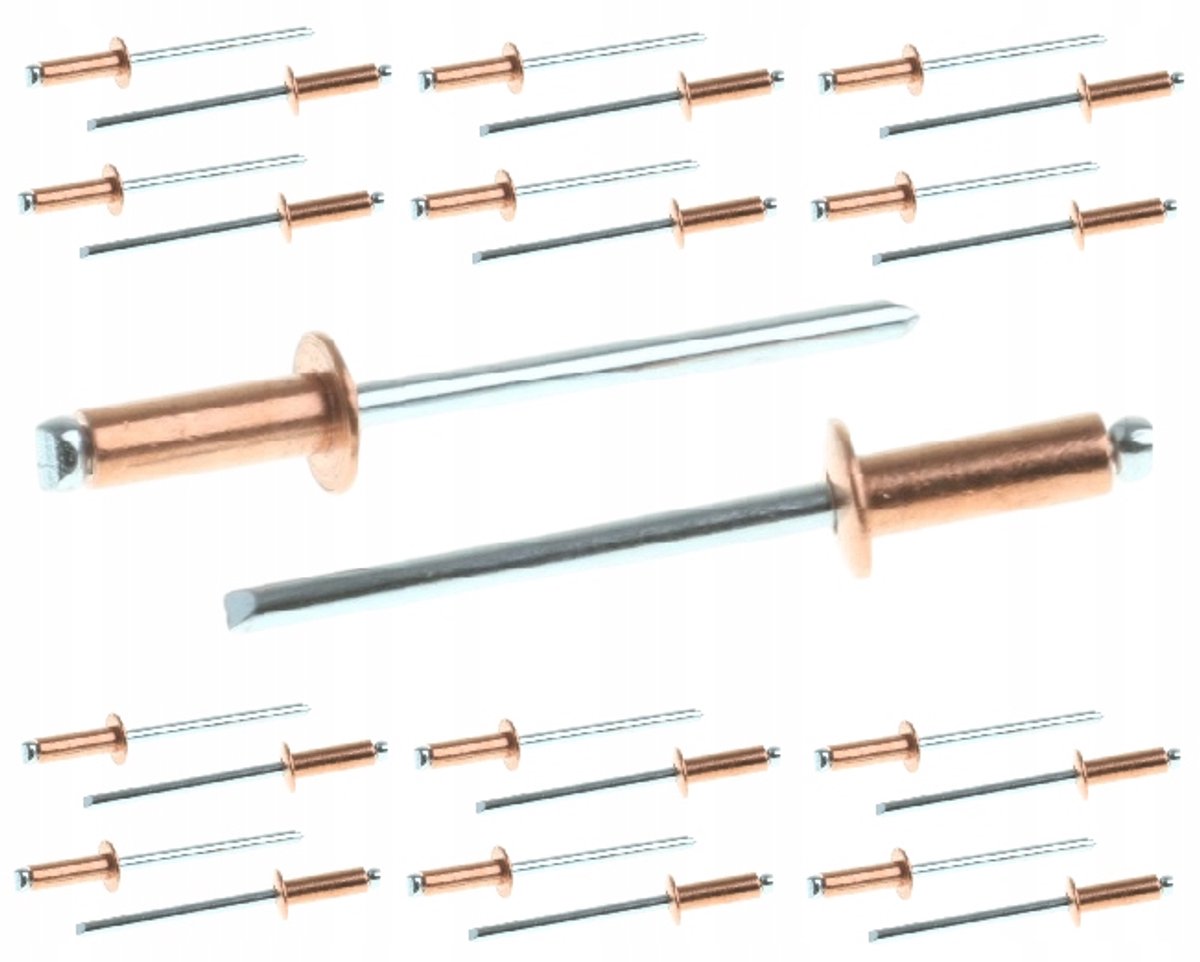 Koperen Blindklinknagels 4x12mm - Duurzame Bevestiging (25 stuks)