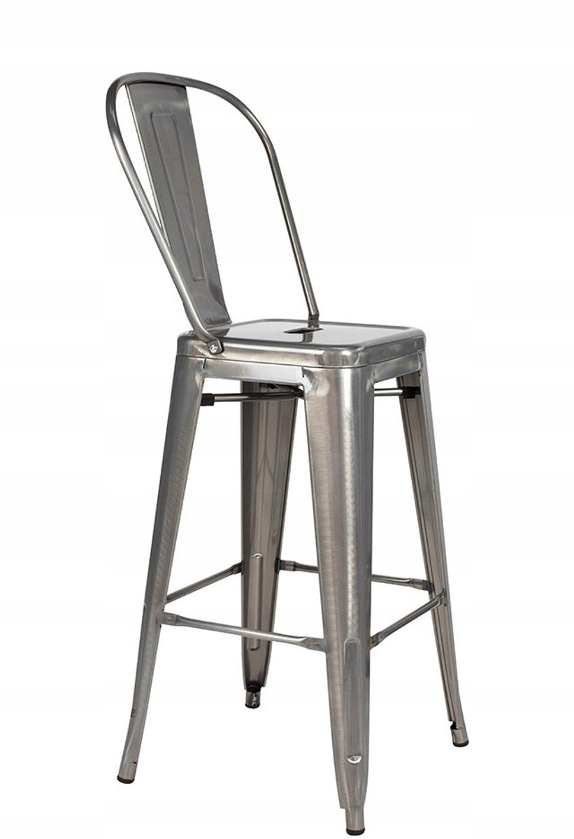TOWER BIG BACK 66 metal barkruk met rugleuning