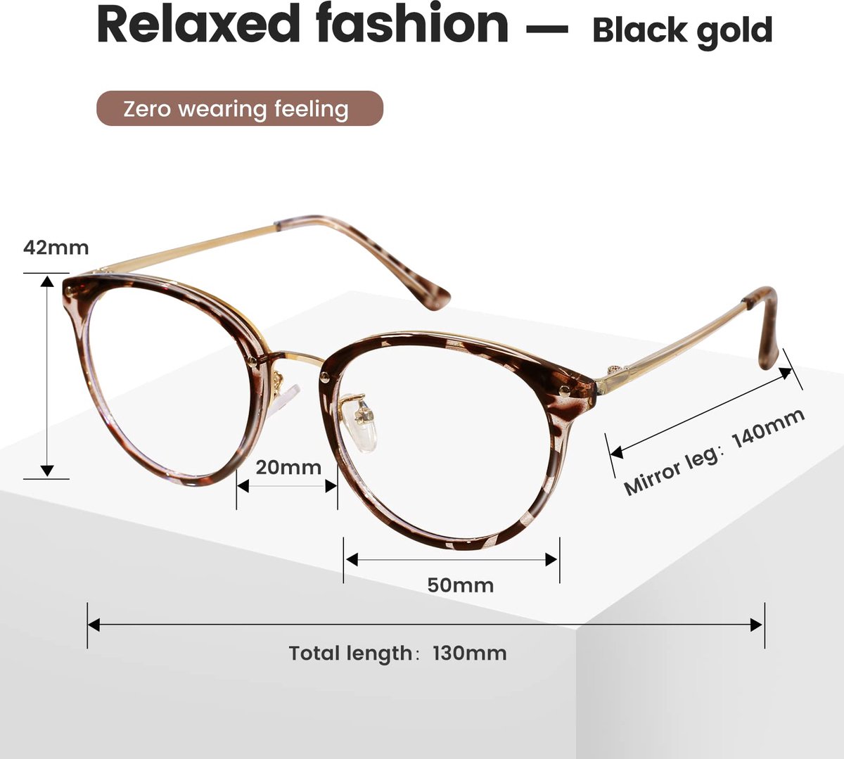 Blauwe licht blokkerende bril - non-prescription lens - anti schittering - ideaal voor computergebruik - m-winkel