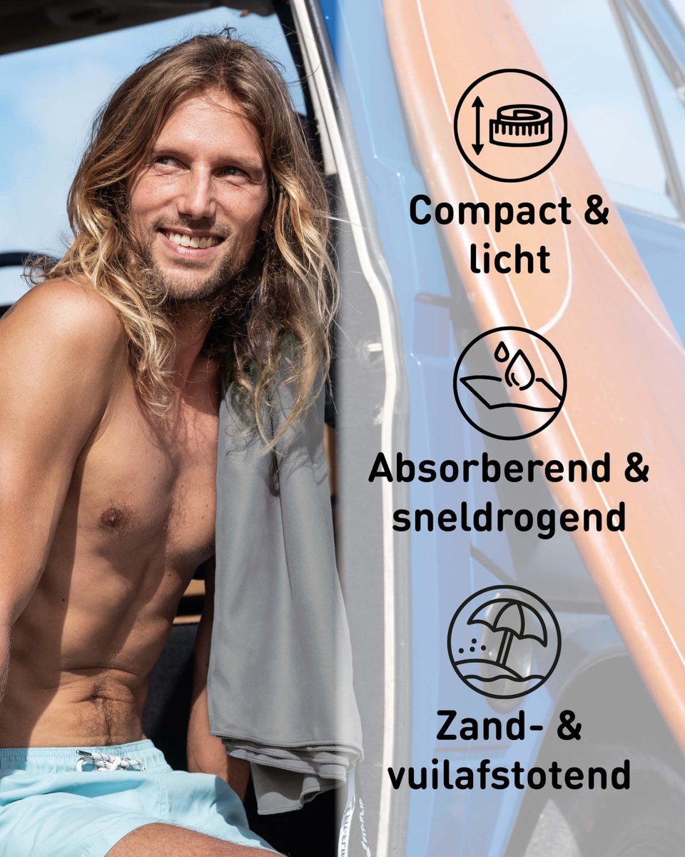 Microvezel handdoeken - compact, ultralicht & sneldrogend - Microvezel handdoek - ShopVlot