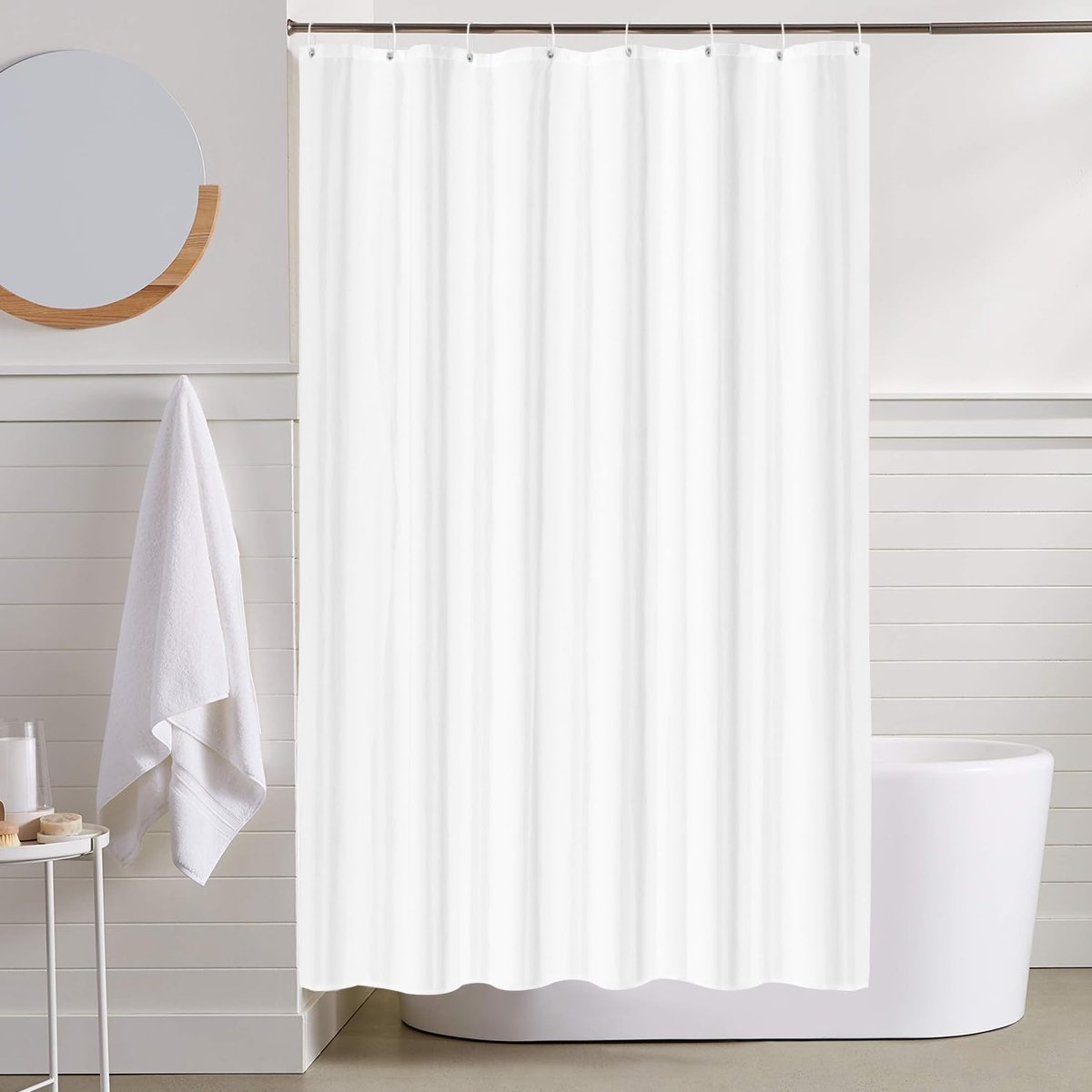 LUKDUNG 120x200 Badgordijn Polyester Textiel, Douchegordijn Anti-schimmel voor Badkamer, Gordijn voor Badkuip Douche - ShopVlot