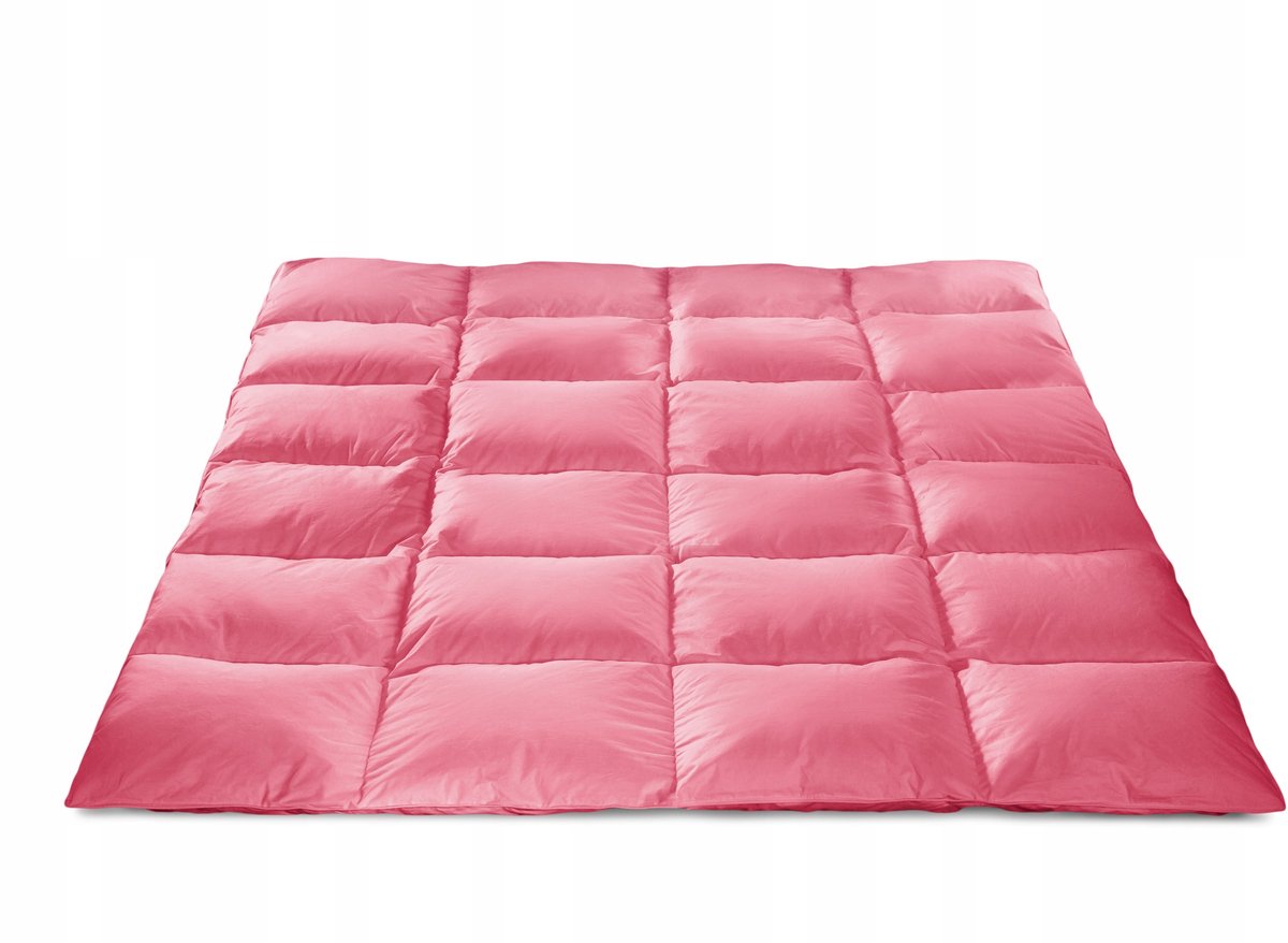 Natuurlijke Dekbed 160x200 Roze - 2kg Dons & Katoen