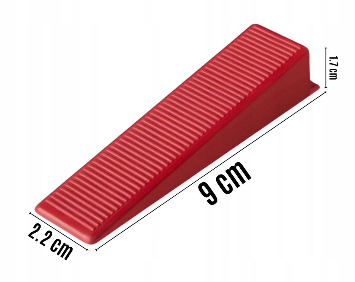 100x Tegel Levelling Wedges - Tile Laying System