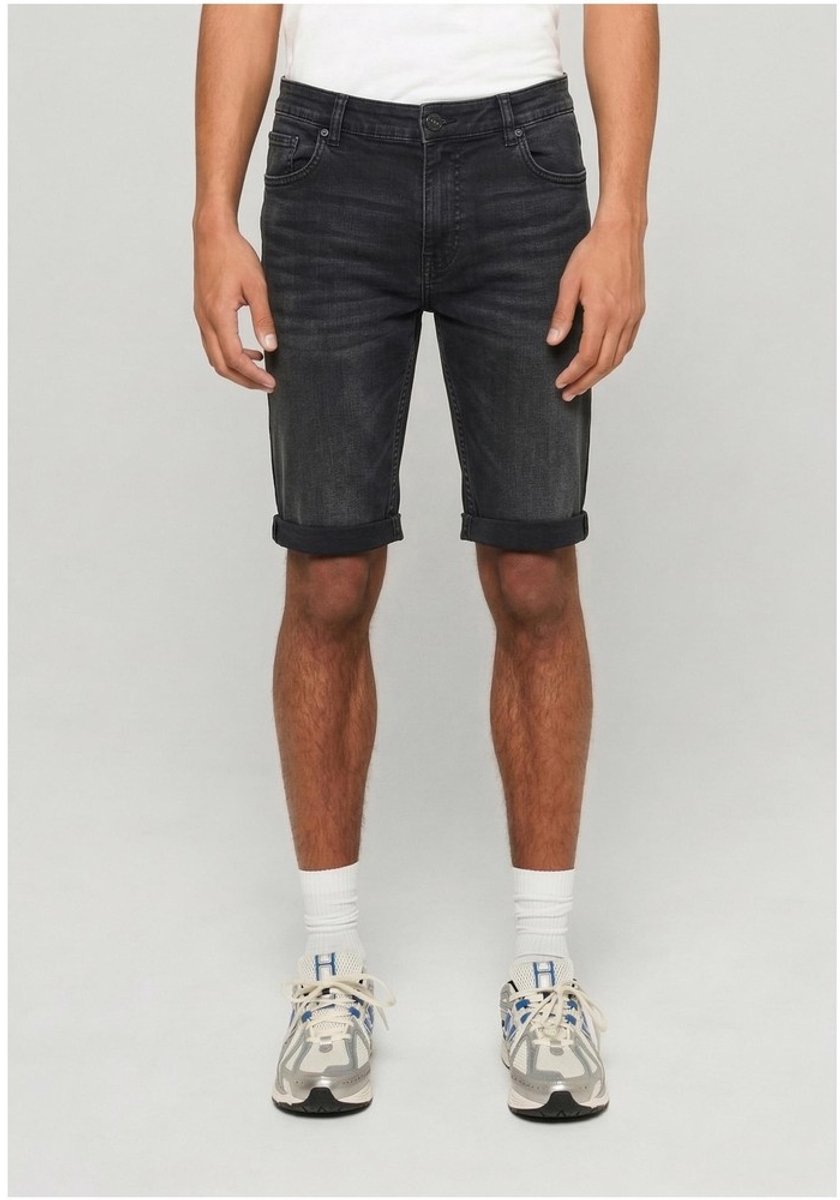 Urban Classics Basic Slim Fit Jeans Korte broek Taille 40 inch Zwart