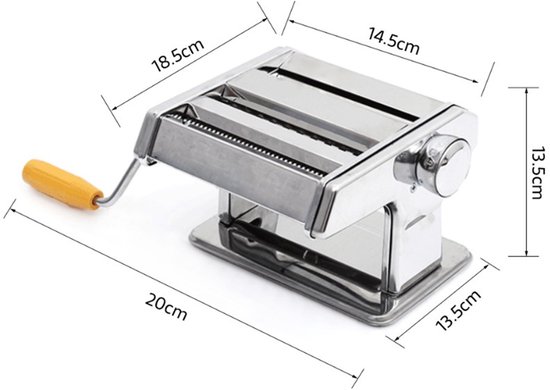 PIPIPOXER Pastamachine - Pastamachine Set -Ravioli, Reginette , Spaghetti & Meer - Verstelbare versnelling - Spaghetti Machine - Keukengerei - Housewarming cadeau van pipipoxer — afbeelding 3