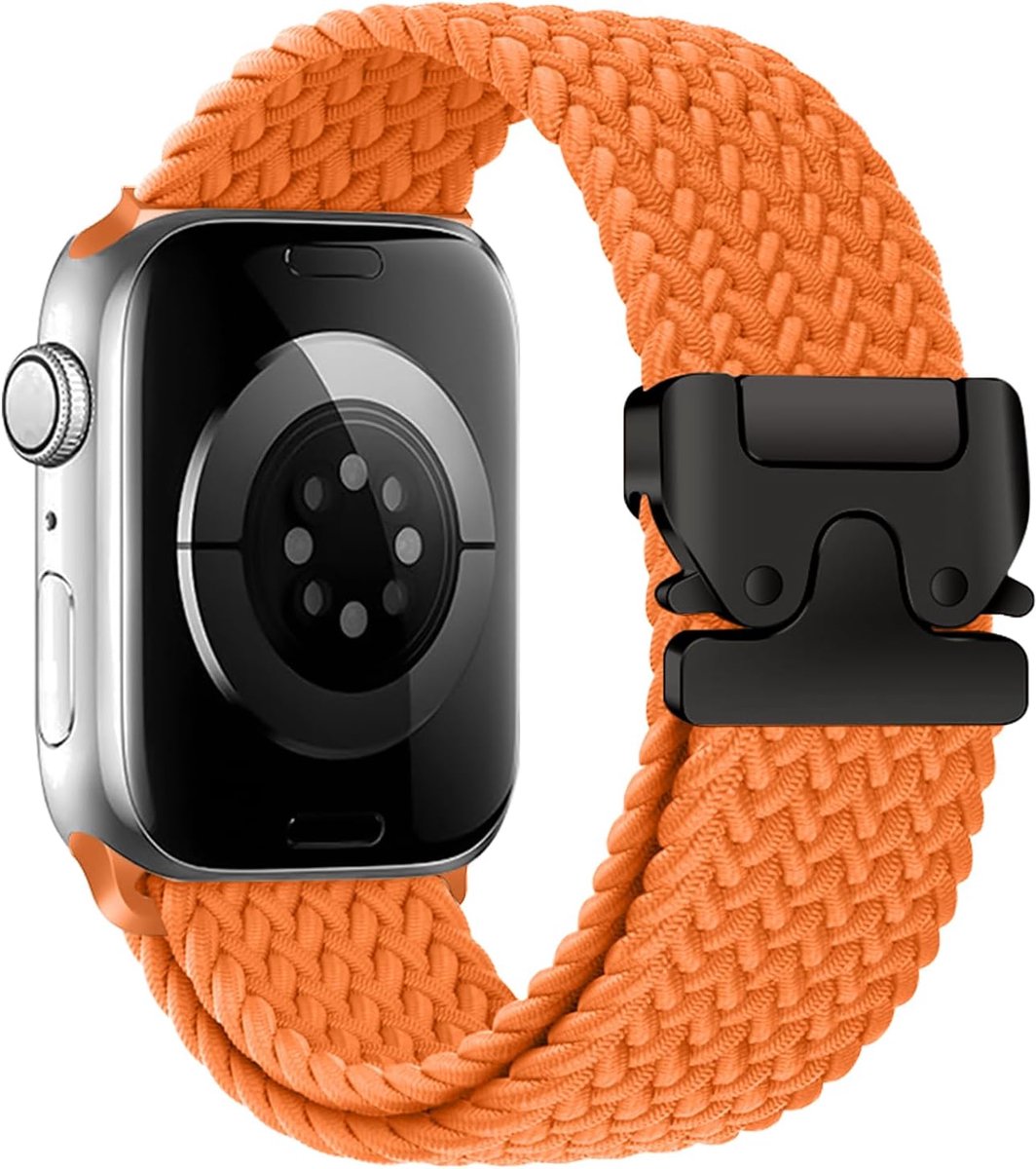 Braided Straps Compatible with Apple Watch 46 mm 42 mm 40 mm 41 mm 38 mm 44 mm 45 mm 49 mm Elastic Nylon Stretch - ShopVlot