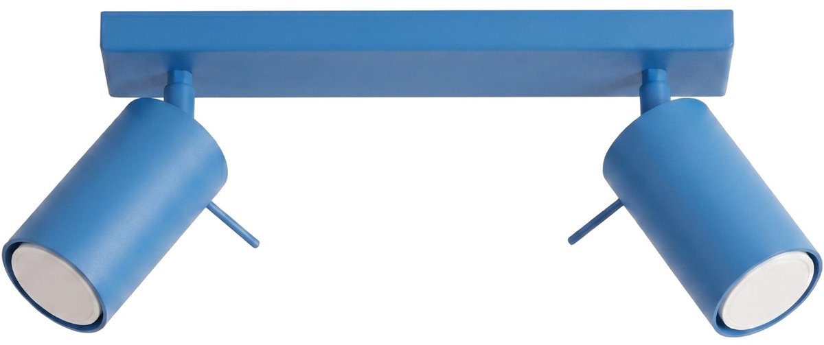 Sollux Lighting Plafondlamp RING - GU10 - lichtblauw - staal - 30x6x16cm