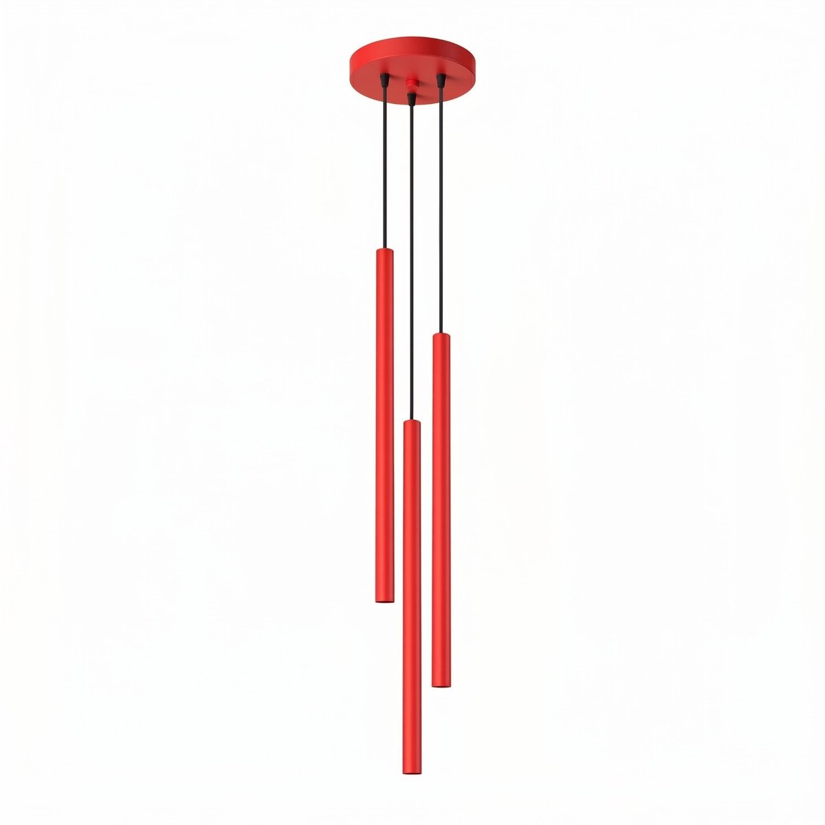 Sollux Lighting Hanglamp PASTELO - G9 - rood - staal - 19.5x19.5x115cm