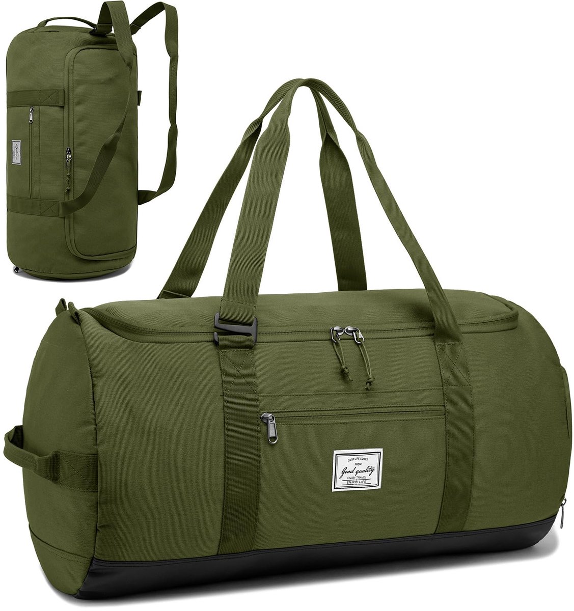 Lyweem Reistas voor heren, 60 liter, plunjezak, groot formaat voor vrouwen, weekendtas, multifunctionele gymtassen.. - ShopVlot
