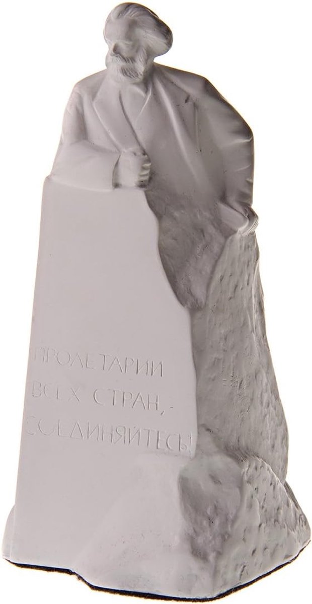 German Philosopher Socialist Karl Marx Marble Bust Statue Sculpture 15cm - ShopVlot