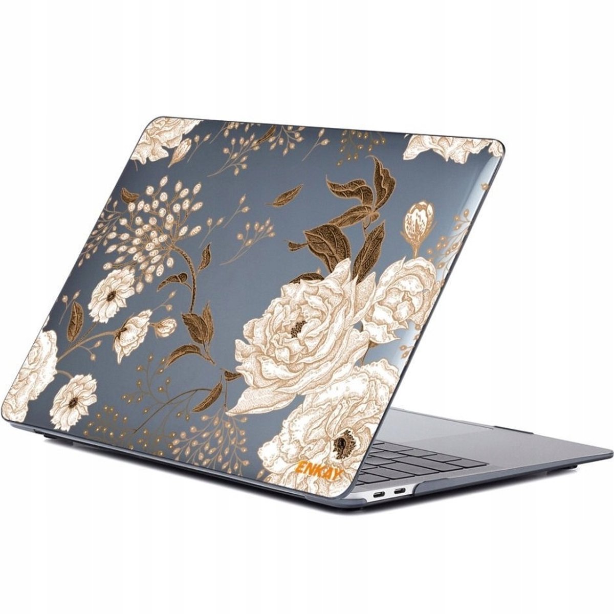 ENKAY Hard Case voor Macbook Air 13 A2337 M1 - Gouden Bloemen