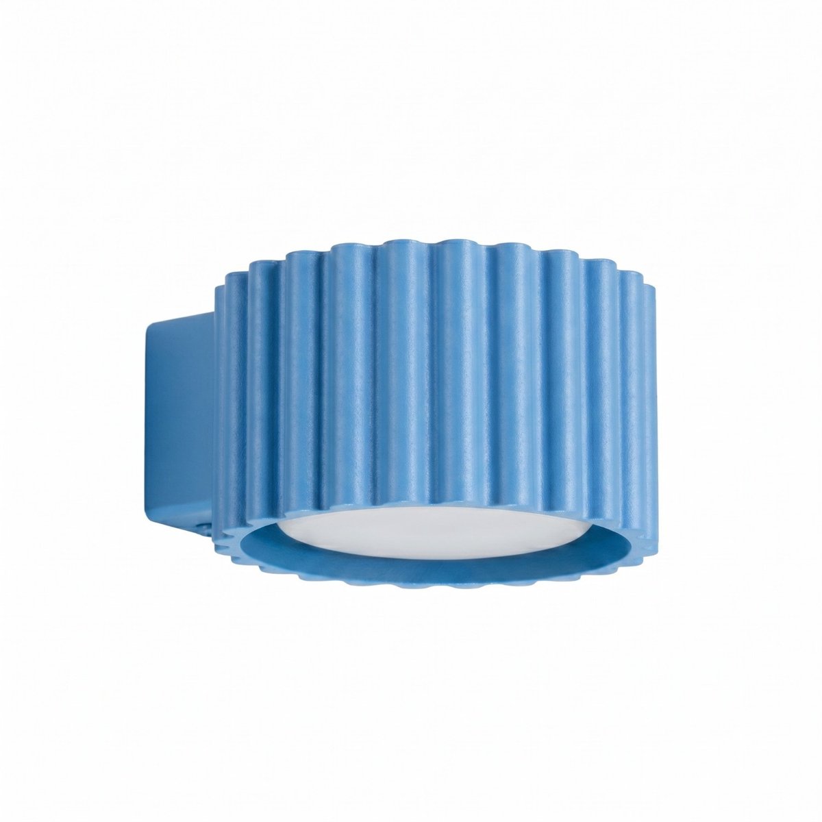 Sollux Lighting Wandlamp AURA - Gx53 - lichtblauw - aluminium - 10x12x6cm