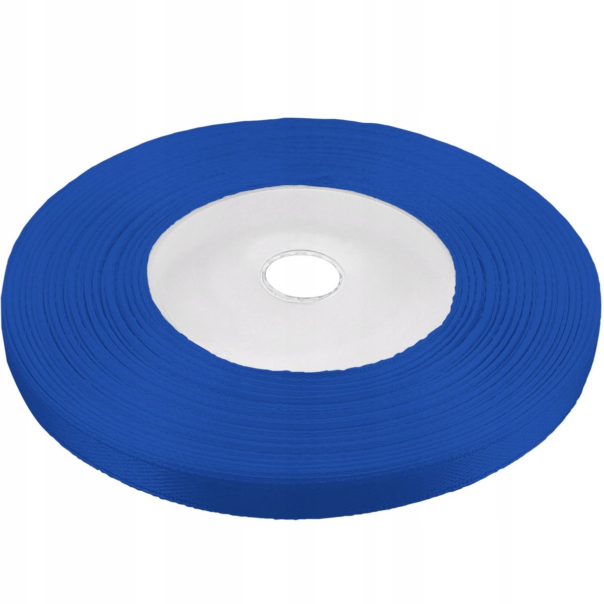 Donkerblauwe satijnen lint 6mm breed, 32 meter lang