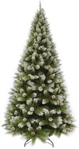 Triumph Tree Pittsburgh Kerstboom - Kerstversiering met Dennenappels en Witte Bevroren Takpunten - Kunstboom met Realistische Groene Naaldjes - H185 x Ø102 cm - Groen