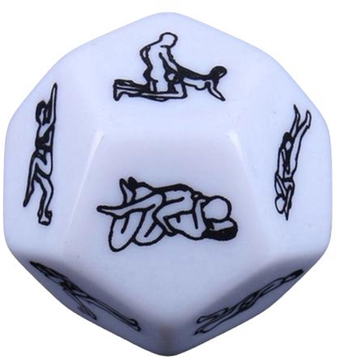 Erotische dobbelsteen - Sex dice - Sex dobbelsteen - Erotiek - Standjes dobbelsteen - 12 standjes - Jonyx